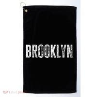 Brooklyn Ny Retro Text New York Love Brooklyn Bridge Golf Towel thumb 0