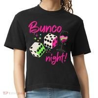 Bunco Night Retro Dice Wine Prize Comfort Colors Boxy T-Shirt thumb 0
