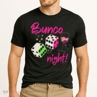 Bunco Night Retro Dice Wine Prize Cooling Performance Crew T-Shirt thumb 2