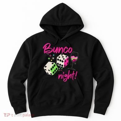 Bunco Night Retro Dice Wine Prize Hoodie