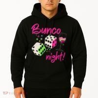 Bunco Night Retro Dice Wine Prize Hoodie thumb 2