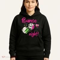 Bunco Night Retro Dice Wine Prize Hoodie thumb 5
