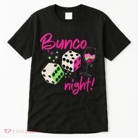 Bunco Night Retro Dice Wine Prize Tall T-Shirt thumb 0