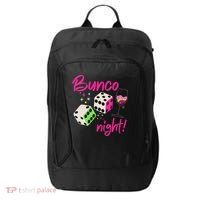 Bunco Night Retro Dice Wine Prize City Backpack thumb 0