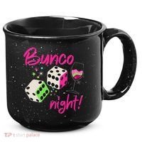 Bunco Night Retro Dice Wine Prize 15oz Campfire Ceramic Mug thumb 0