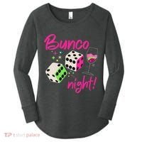 Bunco Night Retro Dice Wine Prize Women's Perfect Tri Tunic Long Sleeve Shirt thumb 0