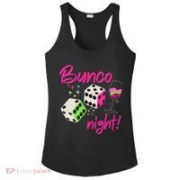 Bunco Night Retro Dice Wine Prize Ladies PosiCharge Competitor Racerback Tank thumb 0