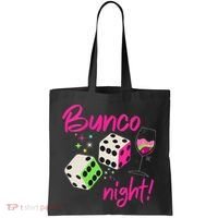 Bunco Night Retro Dice Wine Prize Tote Bag thumb 0