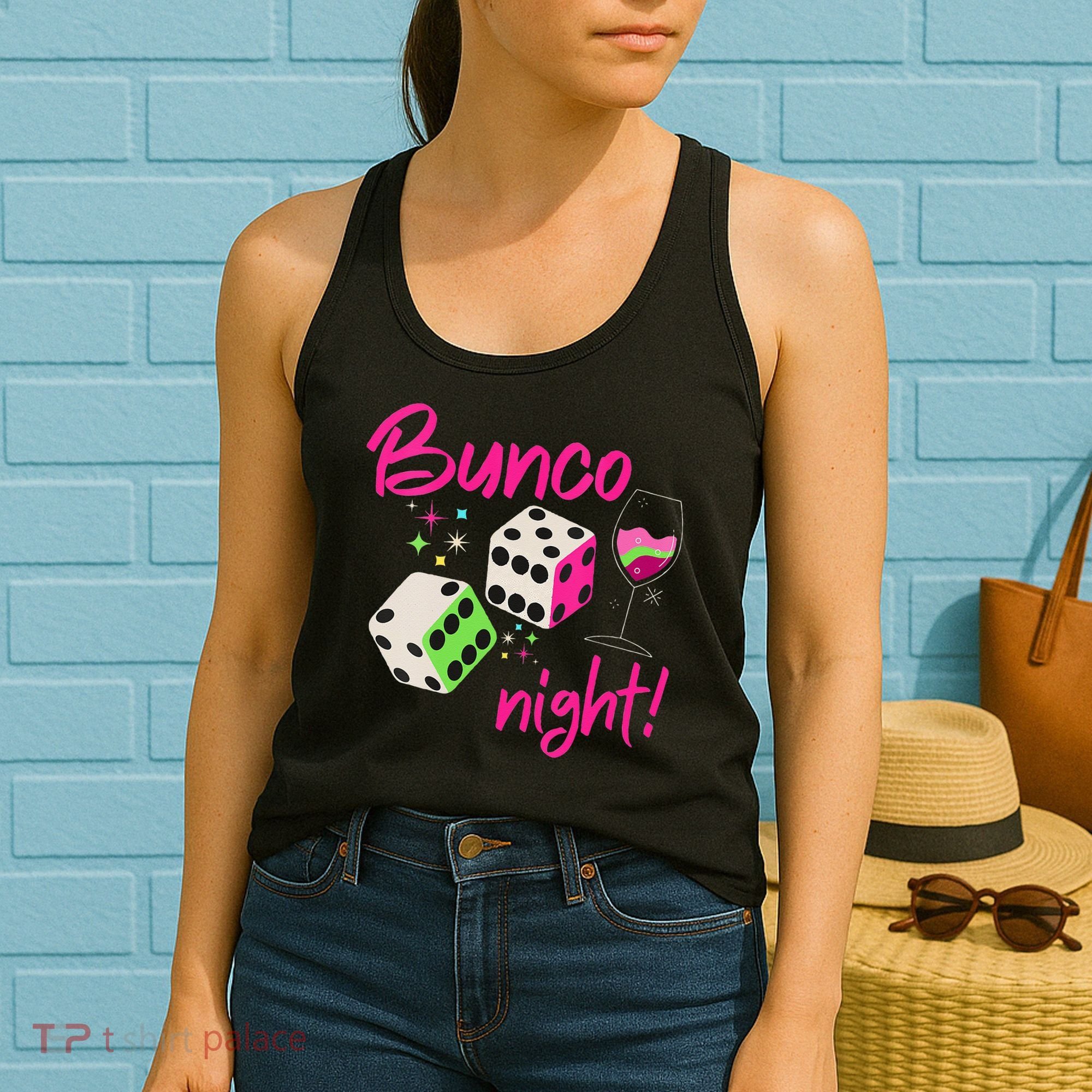 Bunco Night Retro Dice Wine Prize Women's Tank Top