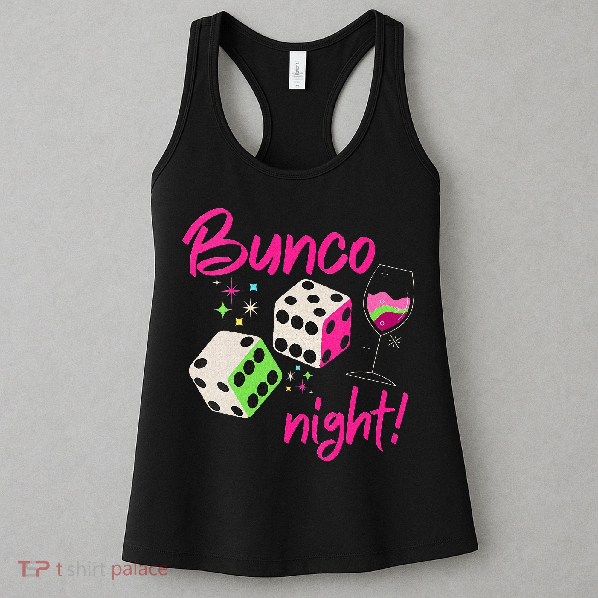 Bunco Night Retro Dice Wine Prize Women's Tank Top