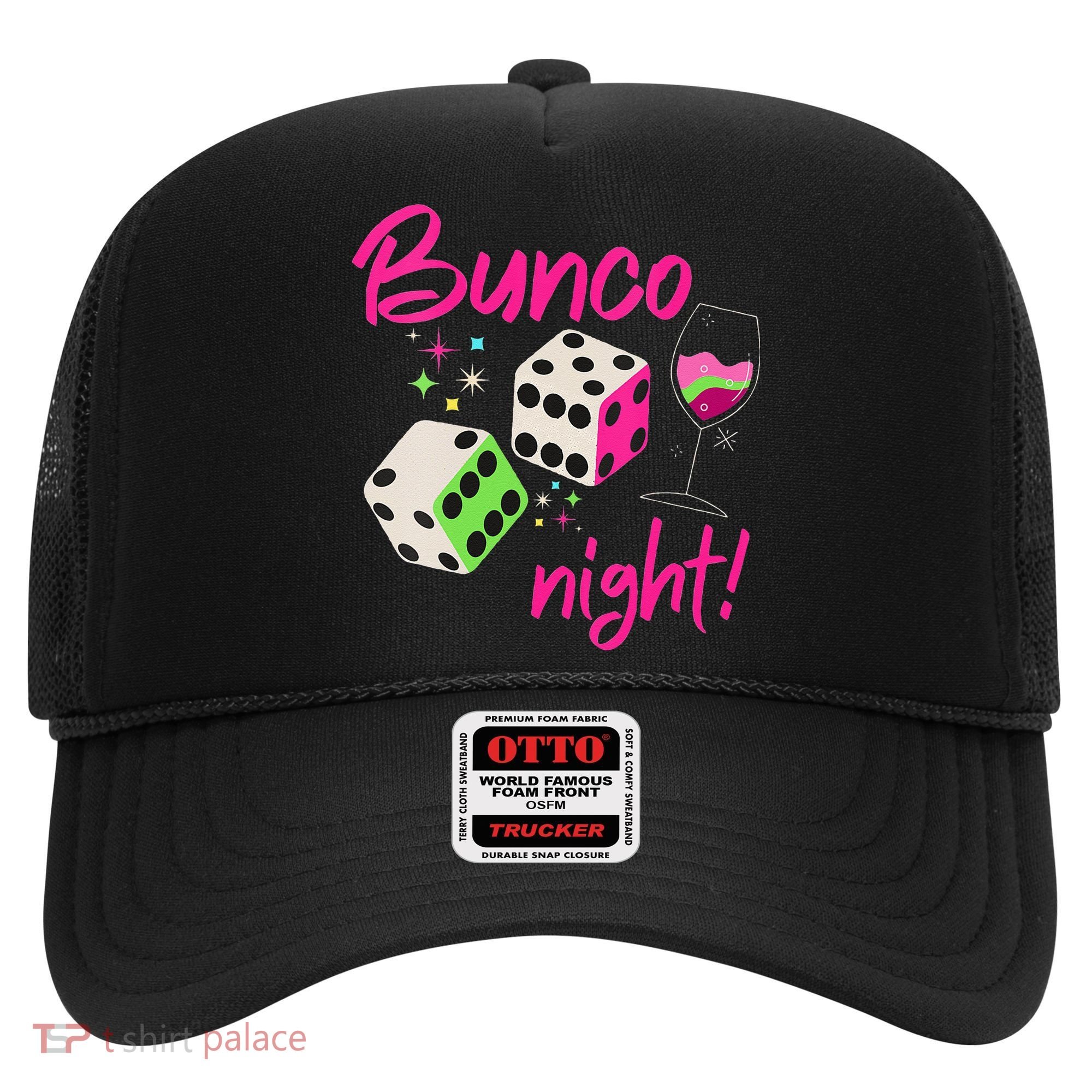 Bunco Night Retro Dice Wine Prize Hat