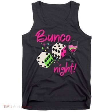 Bunco Night Retro Dice Wine Prize Tank Top
