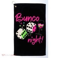 Bunco Night Retro Dice Wine Prize Golf Towel thumb 0