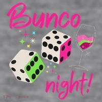Bunco Night Retro Dice Wine Prize Women's Racerback Cropped Tank thumb 2