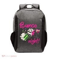 Bunco Night Retro Dice Wine Prize Vector Backpack thumb 0