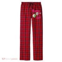 Bunco Night Retro Dice Wine Prize Men's Flannel Plaid Pajama Pants thumb 0