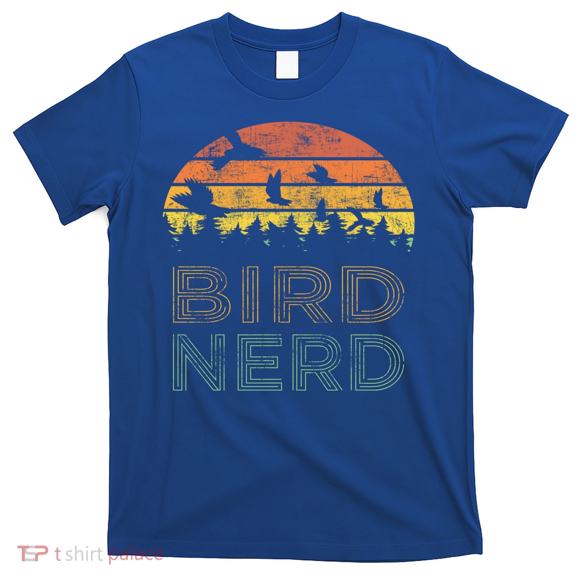 Bird Nerd Retro Vintage Distressed Bird Watcher Watching Gift T-Shirt