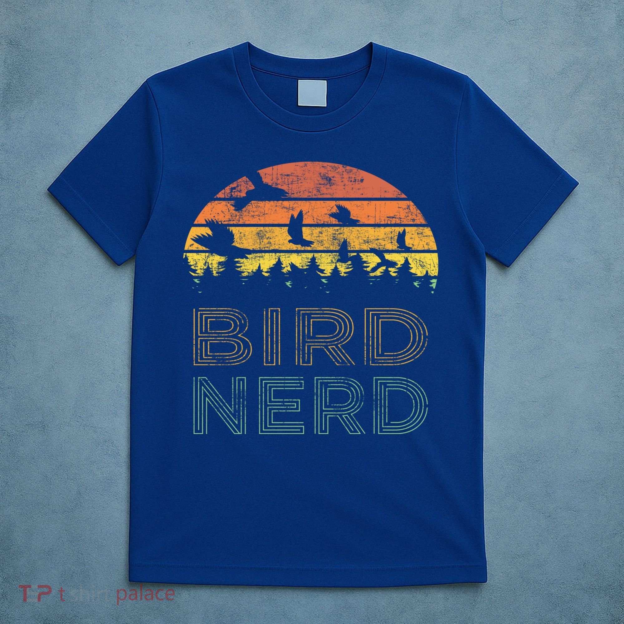Bird Nerd Retro Vintage Distressed Bird Watcher Watching Gift T-Shirt