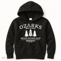 Buffalo National River Arkansas Ozark Mountains Kids Hoodie thumb 0