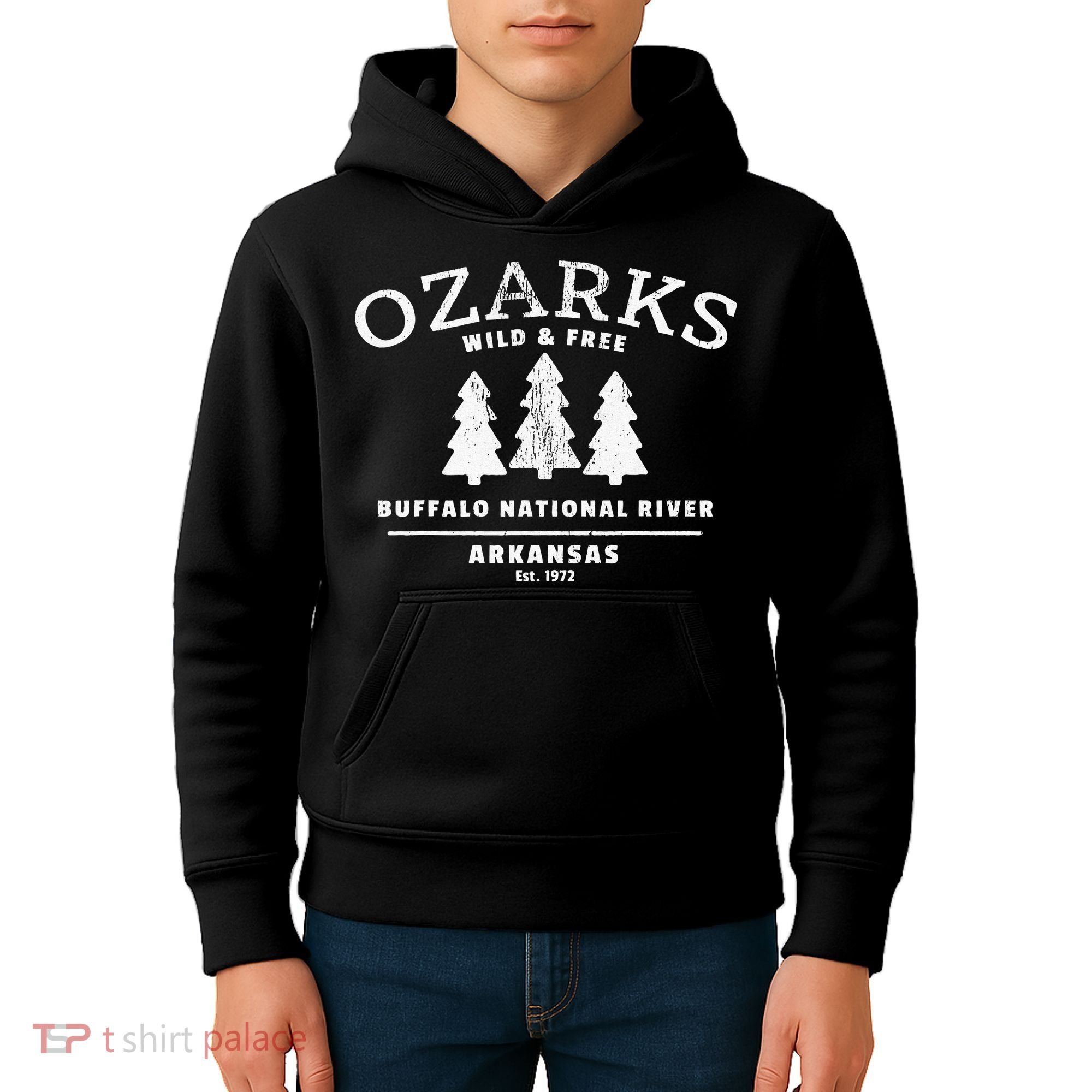 Buffalo National River Arkansas Ozark Mountains Kids Hoodie