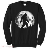 Bigfoot Night Stroll! Cool Full Moon Night & Trees Sasquatch Sweatshirt thumb 0