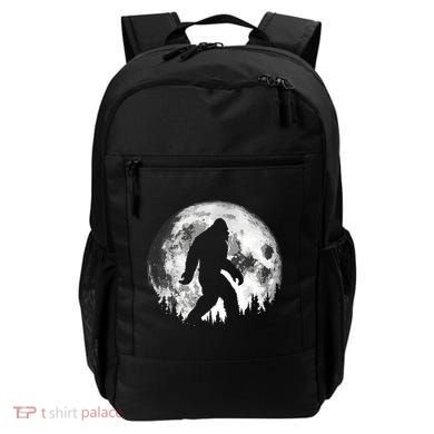 Bigfoot Night Stroll! Cool Full Moon Night & Trees Sasquatch Backpack