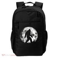 Bigfoot Night Stroll! Cool Full Moon Night & Trees Sasquatch Backpack thumb 0