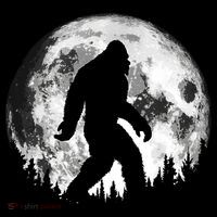 Bigfoot Night Stroll! Cool Full Moon Night & Trees Sasquatch Coffee Mug thumb 5