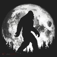 Bigfoot Night Stroll! Cool Full Moon Night & Trees Sasquatch Beanie thumb 2