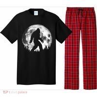 Bigfoot Night Stroll! Cool Full Moon Night & Trees Sasquatch Pajama Set thumb 0