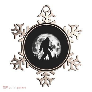 Bigfoot Night Stroll! Cool Full Moon Night & Trees Sasquatch Ornament
