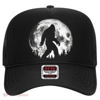 Bigfoot Night Stroll! Cool Full Moon Night & Trees Sasquatch Hat thumb 0