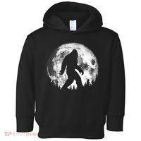 Bigfoot Night Stroll! Cool Full Moon Night & Trees Sasquatch Toddler Hoodie thumb 0