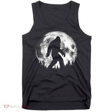 Bigfoot Night Stroll! Cool Full Moon Night & Trees Sasquatch Tank Top