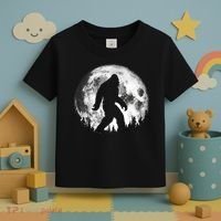 Bigfoot Night Stroll! Cool Full Moon Night & Trees Sasquatch Toddler T-Shirt thumb 3