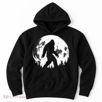 Bigfoot Night Stroll! Cool Full Moon Night & Trees Sasquatch Hoodie