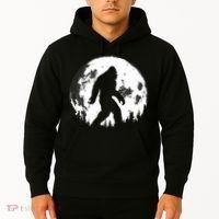 Bigfoot Night Stroll! Cool Full Moon Night & Trees Sasquatch Hoodie thumb 2