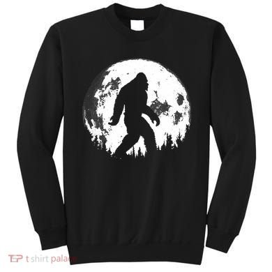 Bigfoot Night Stroll! Cool Full Moon Night & Trees Sasquatch Sweatshirt