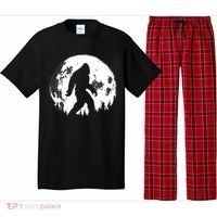 Bigfoot Night Stroll! Cool Full Moon Night & Trees Sasquatch Pajama Set thumb 0