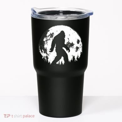 Bigfoot Night Stroll! Cool Full Moon Night & Trees Sasquatch Tumbler