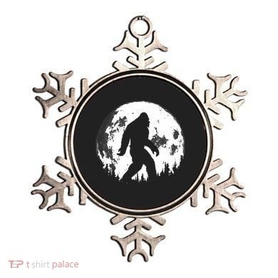 Bigfoot Night Stroll! Cool Full Moon Night & Trees Sasquatch Ornament