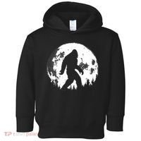 Bigfoot Night Stroll! Cool Full Moon Night & Trees Sasquatch Toddler Hoodie thumb 0