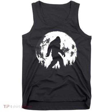 Bigfoot Night Stroll! Cool Full Moon Night & Trees Sasquatch Tank Top