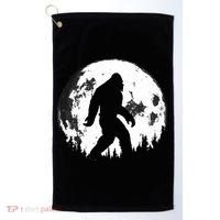 Bigfoot Night Stroll! Cool Full Moon Night & Trees Sasquatch Golf Towel thumb 0