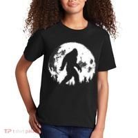 Bigfoot Night Stroll! Cool Full Moon Night & Trees Sasquatch Kids T-Shirt thumb 2