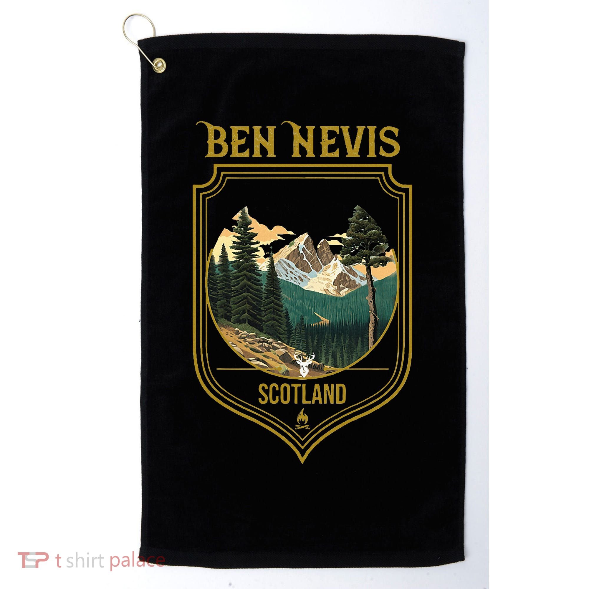 Ben Nevis Souvenir Apparel Ben Nevis Hiking Golf Towel