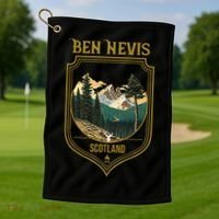 Ben Nevis Souvenir Apparel Ben Nevis Hiking Golf Towel thumb 1