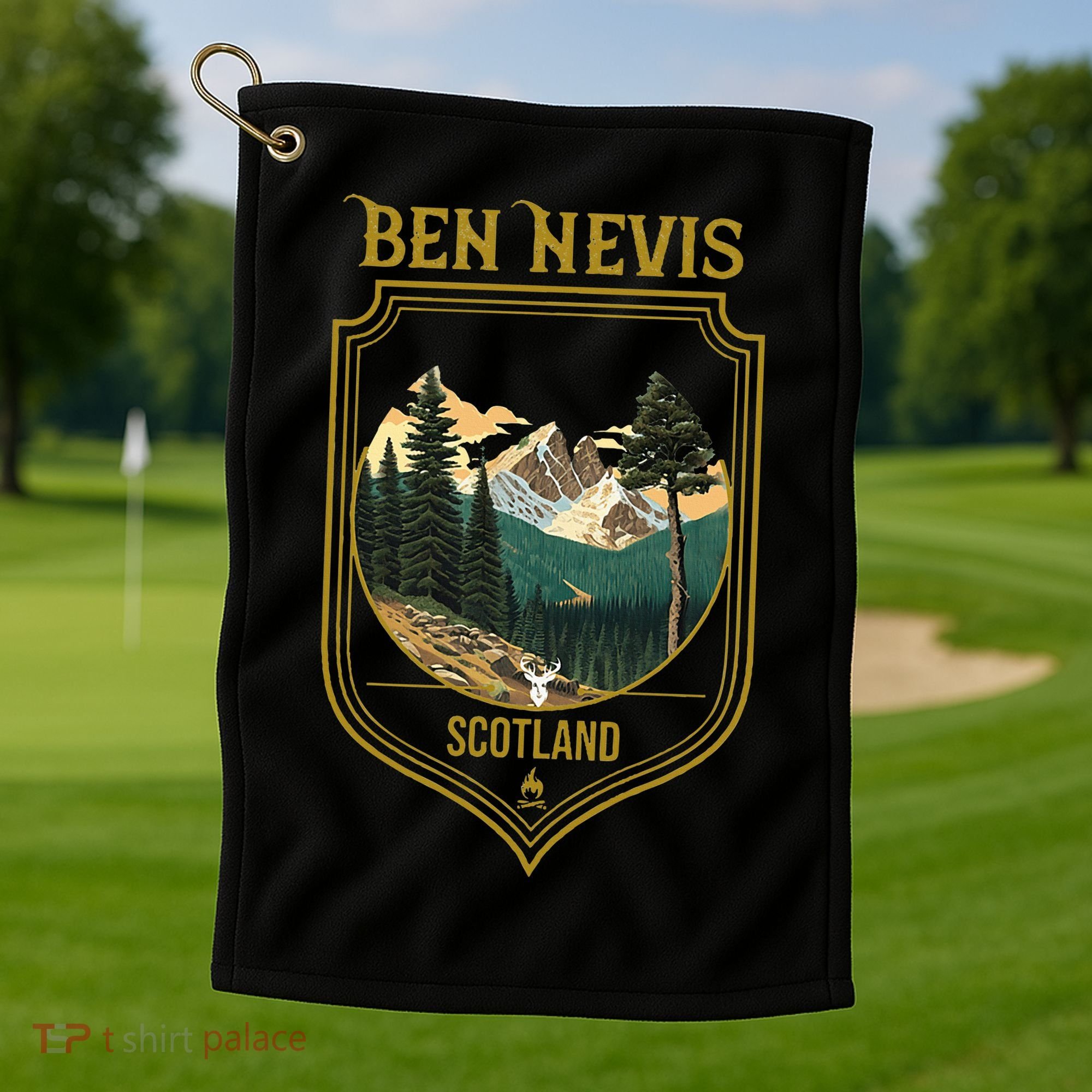 Ben Nevis Souvenir Apparel Ben Nevis Hiking Golf Towel