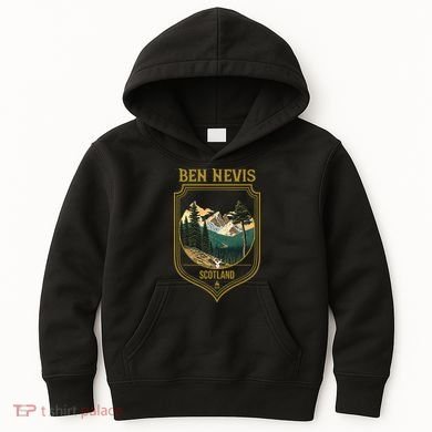 Ben Nevis Souvenir Apparel Ben Nevis Hiking Kids Hoodie