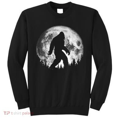 Bigfoot Night Stroll! Cool Full Moon & Trees Sasquatch Sweatshirt